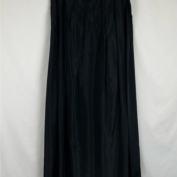 Toby Black Pleated Event Party Occasion Full Maxi Skirt NWOT Size 14 - Picture 4 of 9